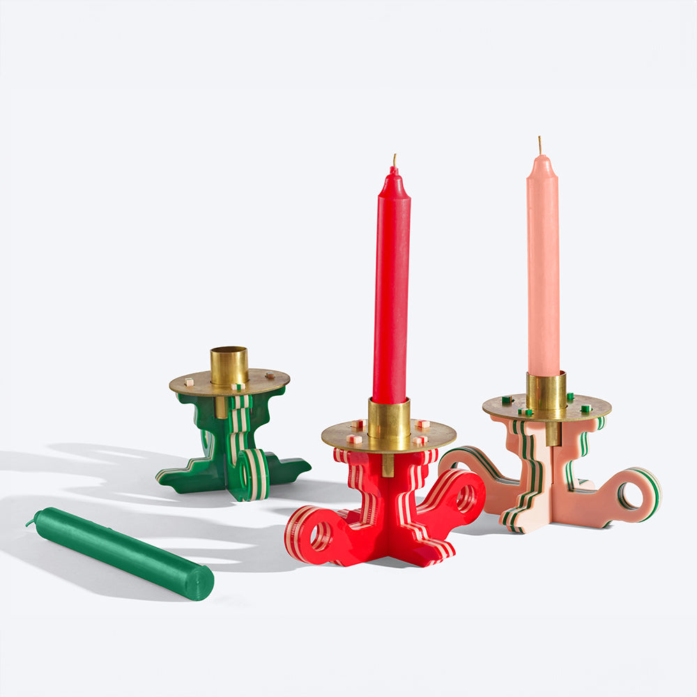 NU x REISH Candle Holder | red